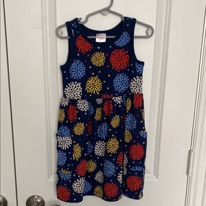 Hanna Andersson Blue and Red Sleeveless Sundress
